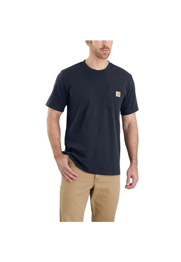 Koszulka sportowa męska T-shirt Carhartt Heavyweight Pocket K87. Kolor: niebieski