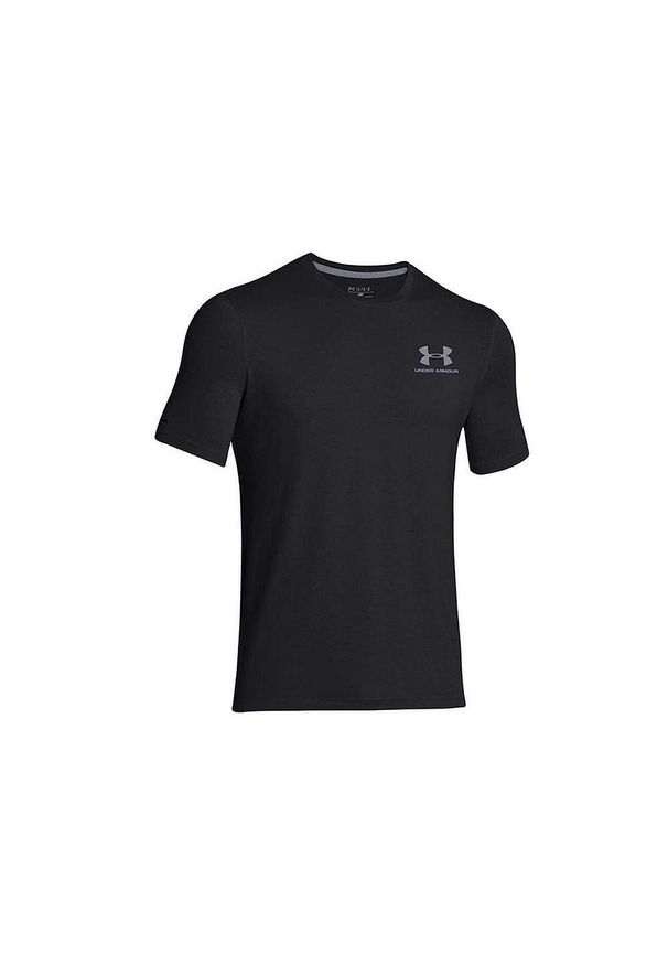 Koszulka męska Under Armour CC Left Chest Logo. Kolor: czarny. Sport: fitness