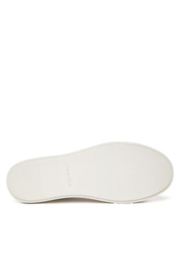 Calvin Klein Sneakersy Low Top Lace Up Nb Mono HM0HM01768 Biały. Kolor: biały. Materiał: skóra