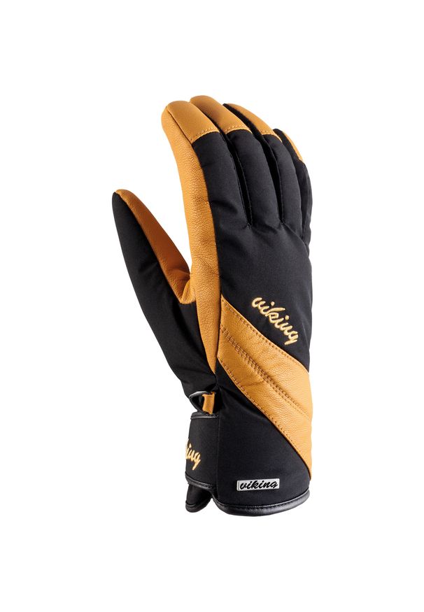 Rękawice narciarskie damskie Viking Aurin. Kolor: żółty, wielokolorowy, czarny. Sezon: zima. Sport: narciarstwo
