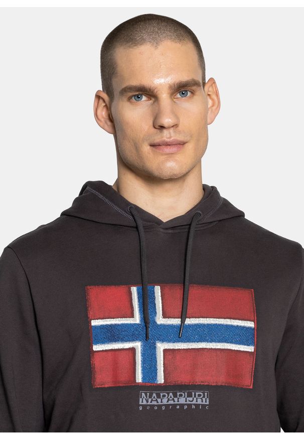Bluza męska Napapijri Birol Hoodie Sweatshirt (NP0A4F9Q1981). Kolor: szary