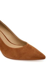 Lauren Ralph Lauren - LAUREN RALPH LAUREN Czółenka Kingad 802967743002 Brązowy. Kolor: brązowy. Materiał: skóra, zamsz #4