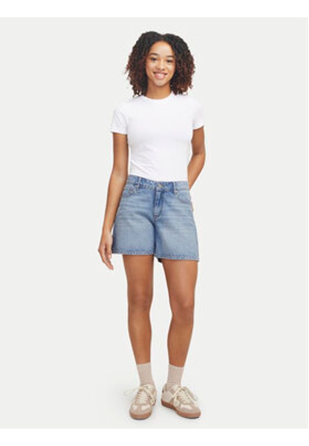 JJXX Szorty jeansowe Laura 12267289 Niebieski Relaxed Fit. Kolor: niebieski. Materiał: bawełna