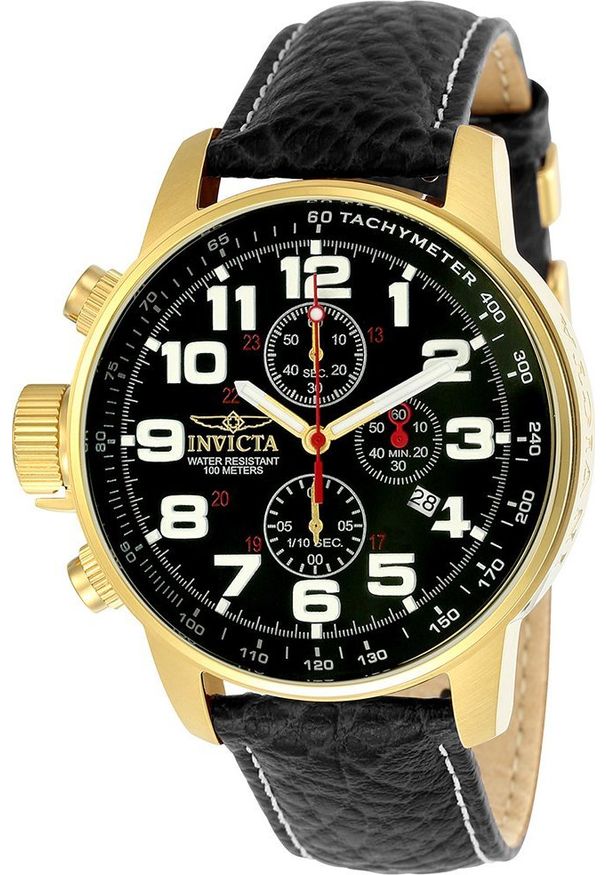 Zegarek Invicta Zegarek męski Invicta 3330 czarny. Kolor: czarny