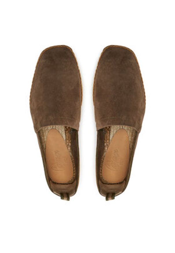 Castañer Espadryle Pablo T/186 023419 Brązowy. Kolor: brązowy. Materiał: skóra, zamsz