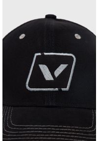 Viking czapka z daszkiem Track kolor czarny gładka. Kolor: czarny. Wzór: gładki