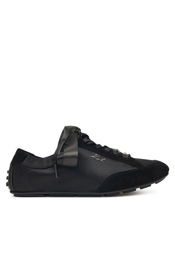 Karl Lagerfeld - KARL LAGERFELD Sneakersy Ariella KL40820 Czarny. Kolor: czarny. Materiał: zamsz, skóra