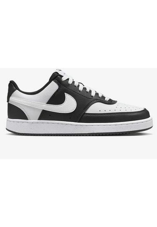 Nike - Buty na co dzień męskie NIKE COURT VISION eko skóra. Okazja: na co dzień. Kolor: czarny, biały, wielokolorowy. Materiał: skóra. Model: Nike Court