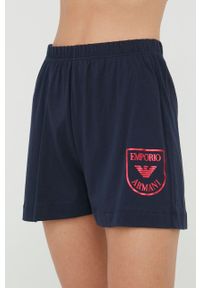 Emporio Armani Underwear piżama bawełniana 164565.2R255 kolor granatowy bawełniana. Kolor: niebieski. Materiał: bawełna #2