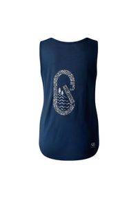 DARE 2B - Vest Top Damski Z Nadrukiem Na Plecach Harmonic. Kolor: niebieski. Wzór: nadruk