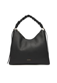Coccinelle Torba BOHEME GRANA DOUBLE Czarny. Kolor: czarny. Materiał: skórzane
