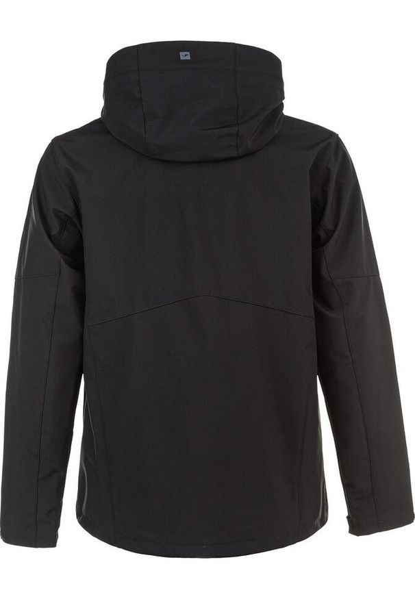 Kurtka wodoodporna Whistler Rodney. Kolor: czarny, szary, wielokolorowy. Materiał: softshell, materiał. Sport: turystyka piesza