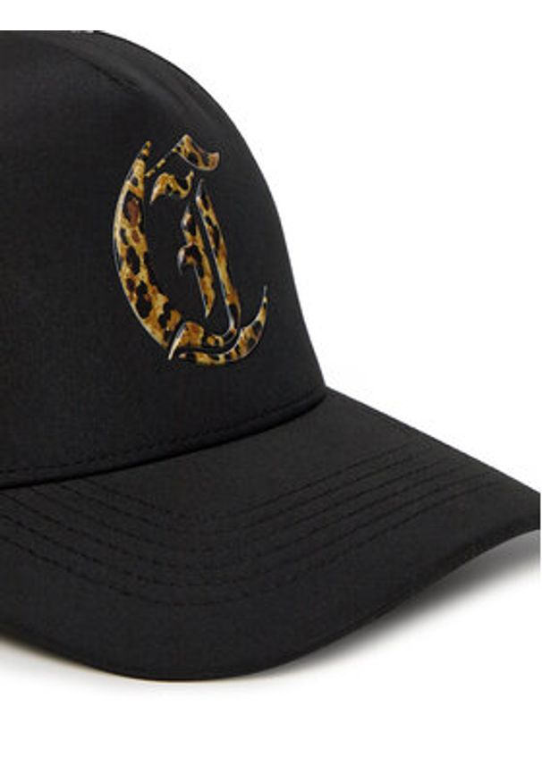 Just Cavalli Czapka z daszkiem 78RAZK80 ZSC04 Czarny. Kolor: czarny. Materiał: materiał, poliester