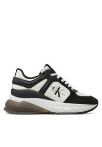 Calvin Klein Jeans Sneakersy YW0YW01577 Czarny. Kolor: czarny. Materiał: skóra