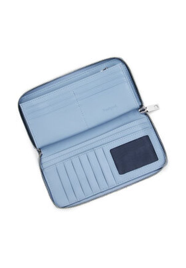 Desigual Duży Portfel Damski 25SAYP49 Szary. Kolor: szary. Materiał: skóra