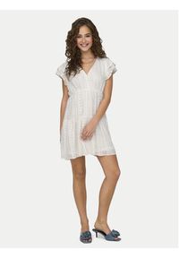 only - ONLY Sukienka letnia Helena 15303058 Biały Regular Fit. Kolor: biały. Materiał: bawełna. Sezon: lato #5