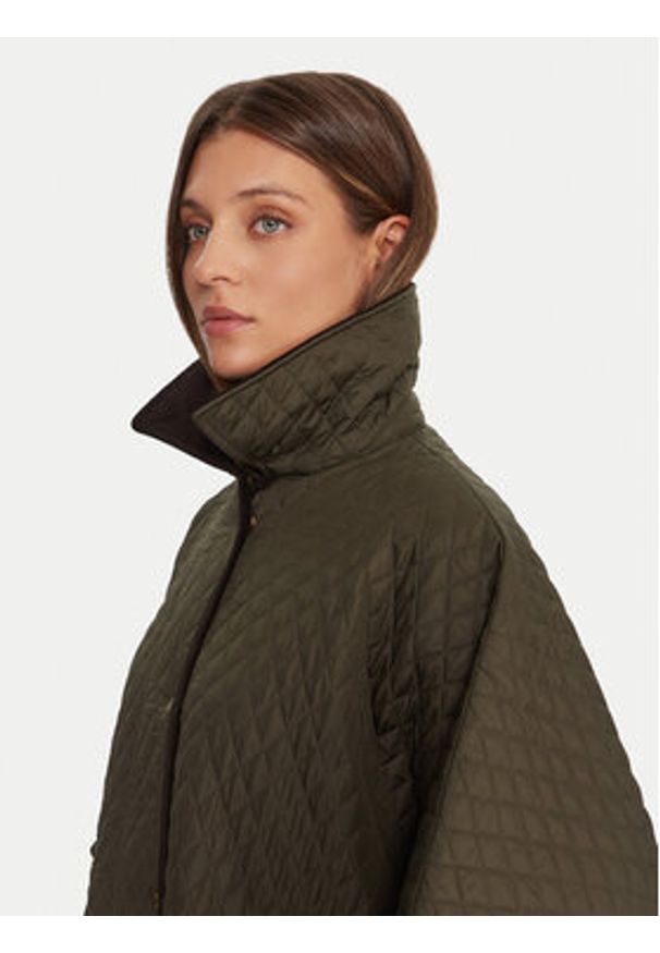 Barbour Kurtka przejściowa Oakham LQU1857GN91 Zielony Regular Fit. Kolor: zielony. Materiał: syntetyk