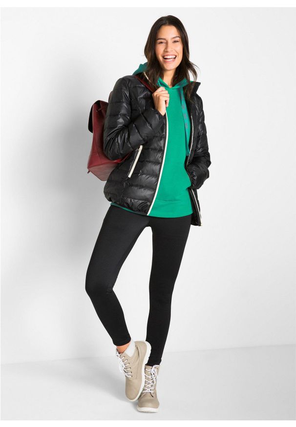 bonprix - Legginsy termiczne z wygodnym paskiem. Kolor: czarny