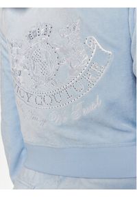 Juicy Couture Bluza Heritage Dog JCBAS223813 Błękitny Slim Fit. Kolor: niebieski. Materiał: welur #5