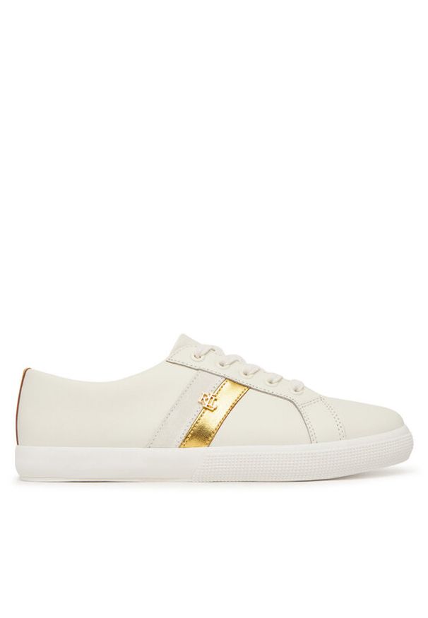 Lauren Ralph Lauren - LAUREN RALPH LAUREN Sneakersy Janson II 802P02521002 Biały. Kolor: biały. Materiał: skóra