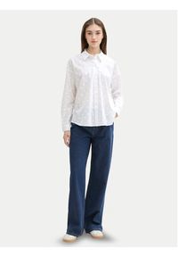 Tom Tailor Denim Koszula 1043137 Biały Regular Fit. Kolor: biały. Materiał: bawełna