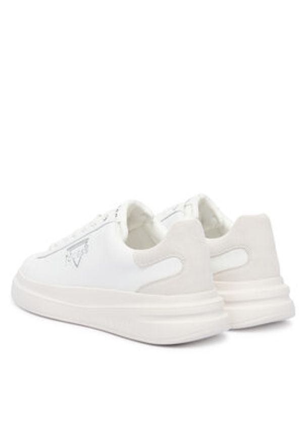 Guess Sneakersy FMFBAN LEL12 Biały. Kolor: biały. Materiał: skóra, syntetyk