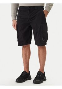 C.P. Company Szorty materiałowe 20CMBE245A110340O Czarny Regular Fit. Kolor: czarny. Materiał: bawełna #1