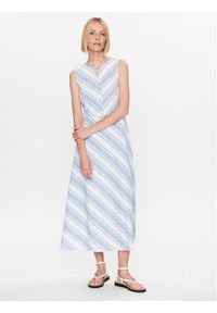 Iconique Sukienka letnia IC23 042 Niebieski Regular Fit. Kolor: niebieski. Materiał: bawełna. Sezon: lato