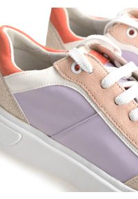 Geox Sneakersy "Ottaya" | D02BYA01122 | Ottaya | Kobieta | Fioletowy. Nosek buta: okrągły. Kolor: fioletowy. Materiał: tkanina, skóra. Wzór: aplikacja
