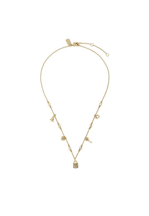 Naszyjnik Coach. Materiał: złote. Kolor: złoty