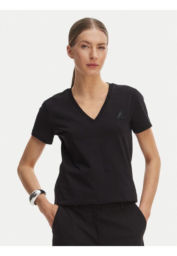 Armani Exchange T-Shirt XW002330 AF10356 UC001 Czarny Regular Fit. Kolor: czarny. Materiał: bawełna