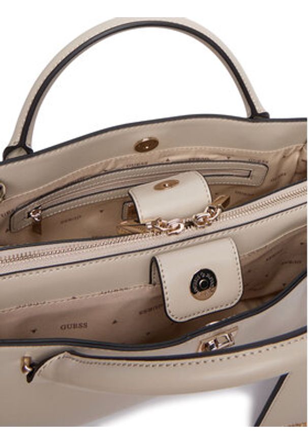Guess Torebka HWVG97 34060 Beżowy jasny. Kolor: beżowy. Materiał: skórzane
