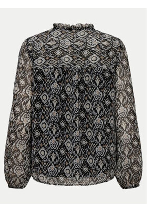 only - ONLY Bluzka Ditsy 15229700 Czarny Regular Fit. Kolor: czarny. Materiał: syntetyk