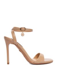 Nine West Sandały CEO-CR436-T8637 Beżowy. Kolor: beżowy. Materiał: materiał #1