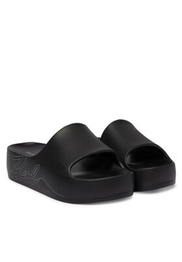 Karl Lagerfeld - KARL LAGERFELD Klapki Kobo II KL86048F Czarny. Kolor: czarny. Materiał: syntetyk