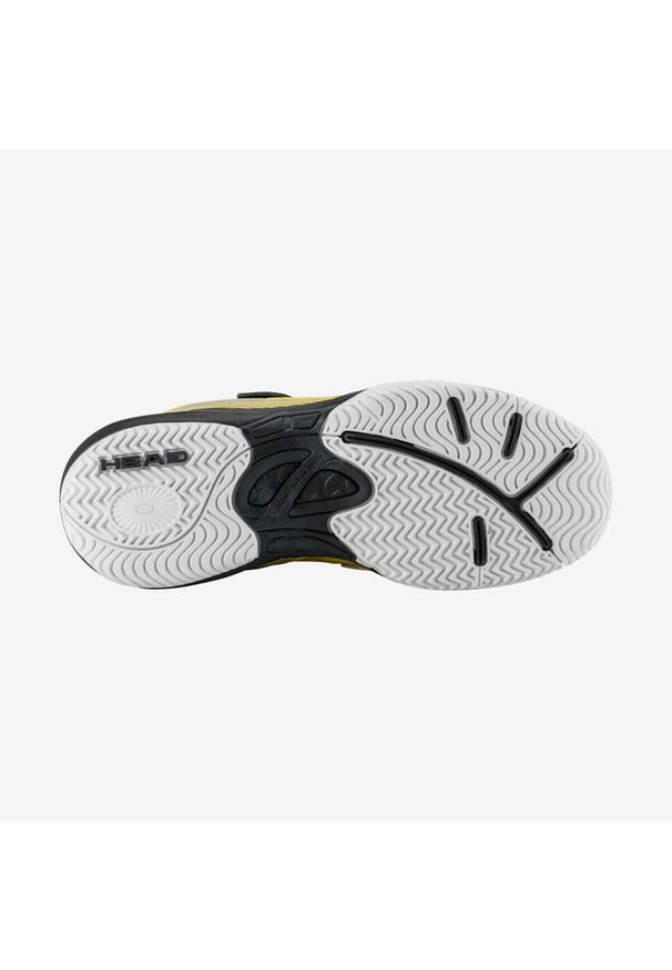 Head - Buty do tenisa dziecięce HEAD Sprint Velcro 3.0. Zapięcie: rzepy. Kolor: żółty, wielokolorowy, czarny. Sezon: lato. Sport: bieganie, tenis