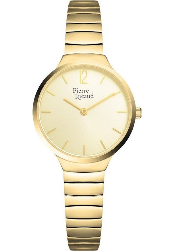 Zegarek Pierre Ricaud Zegarek damski Pierre Ricaud P22084.1151Q złoty. Kolor: złoty