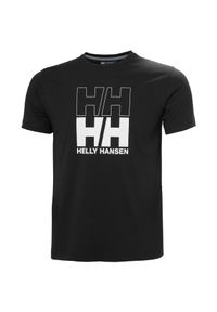 Koszulka Helly Hansen Core Graphic 2.0. Kolor: czarny. Wzór: nadruk #1