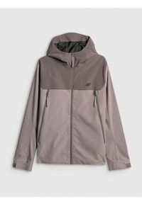 4f - 4F Kurtka przejściowa membrana 5000 męska - szara S. Okazja: na spacer, na co dzień, do pracy. Kolor: szary. Materiał: materiał. Styl: casual #1