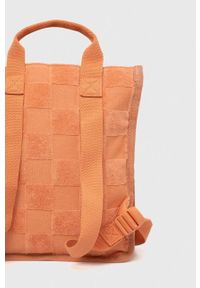 Vans plecak damski kolor pomarańczowy mały gładki. Kolor: pomarańczowy. Wzór: gładki #2