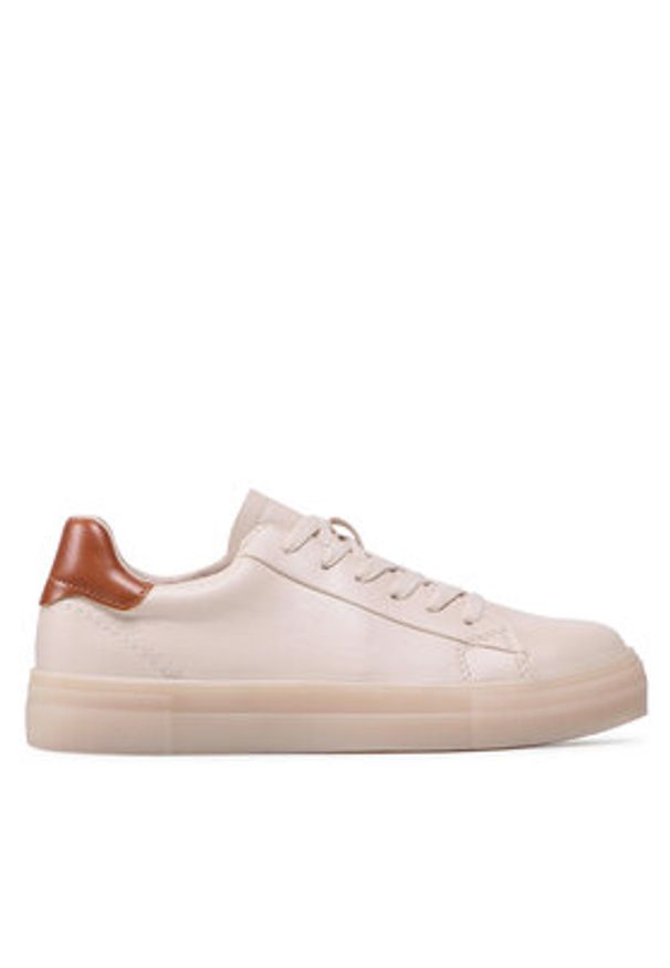 Jenny Fairy Sneakersy WS2158-15 Beżowy. Kolor: beżowy. Materiał: skóra