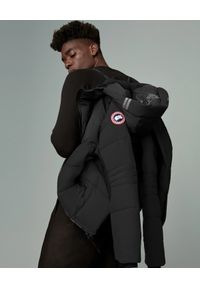 CANADA GOOSE - Czarna kurtka puchowa HyBridge. Typ kołnierza: kaptur. Kolor: czarny. Materiał: puch. Długość: długie #5