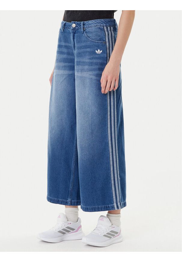 Adidas - adidas Jeansy adicolor Denim Adilenium JV7454 Niebieski Wide Leg. Kolor: niebieski