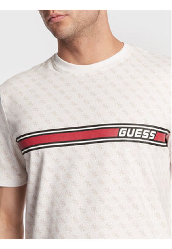 Guess T-Shirt Jamey Z2BI09 J1314 Biały Regular Fit. Kolor: biały. Materiał: bawełna