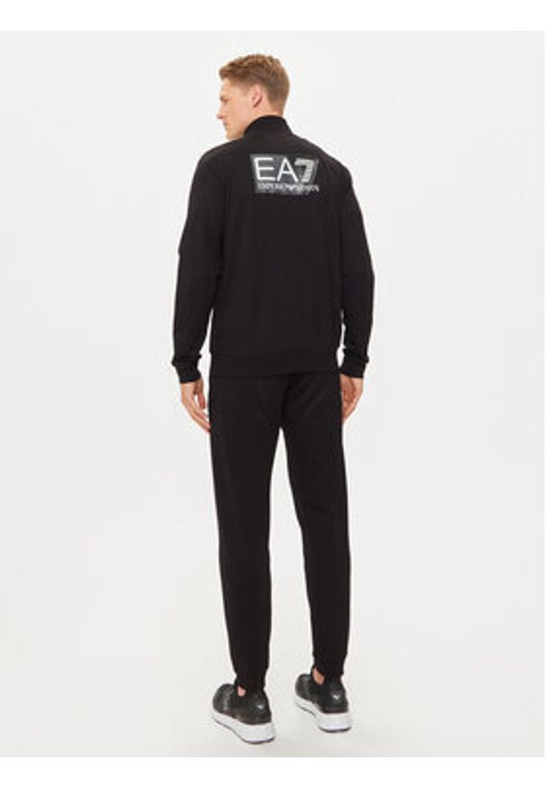 EA7 Emporio Armani Dres 3DPV75 PJ05Z 1200 Czarny Regular Fit. Kolor: czarny. Materiał: bawełna