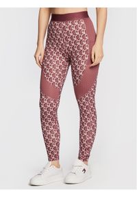 Guess Legginsy V2BB08 MC03W Kolorowy Slim Fit. Materiał: syntetyk. Wzór: kolorowy