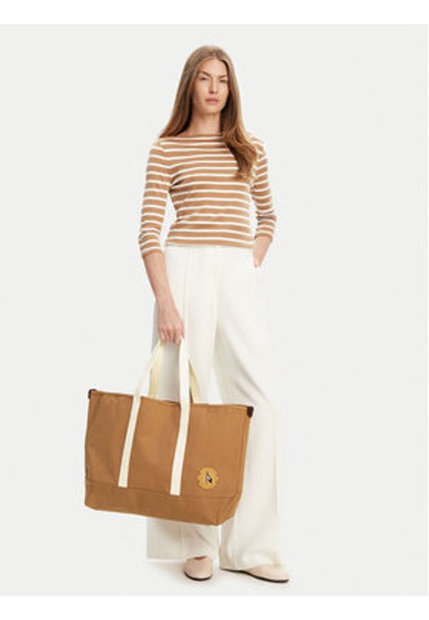 TOMMY HILFIGER - Tommy Hilfiger Torebka Th Summer Tote AM0AM13557 Brązowy. Kolor: brązowy