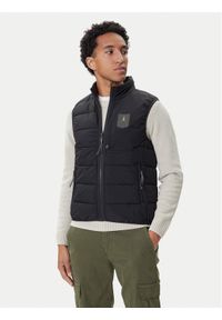 Aeronautica Militare Kamizelka 252AB3023UCT04214 Czarny Regular Fit. Kolor: czarny. Materiał: syntetyk