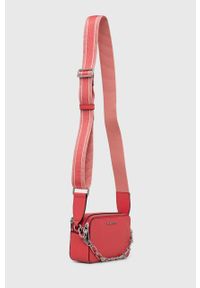 MICHAEL Michael Kors torebka skórzana kolor granatowy. Kolor: różowy. Materiał: skórzane #3