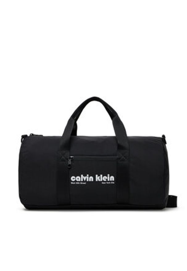 Calvin Klein Jeans Torba sportowa Ckj Graphic Ck Crossbody Duffle LV04G3163G Czarny. Kolor: czarny. Materiał: materiał